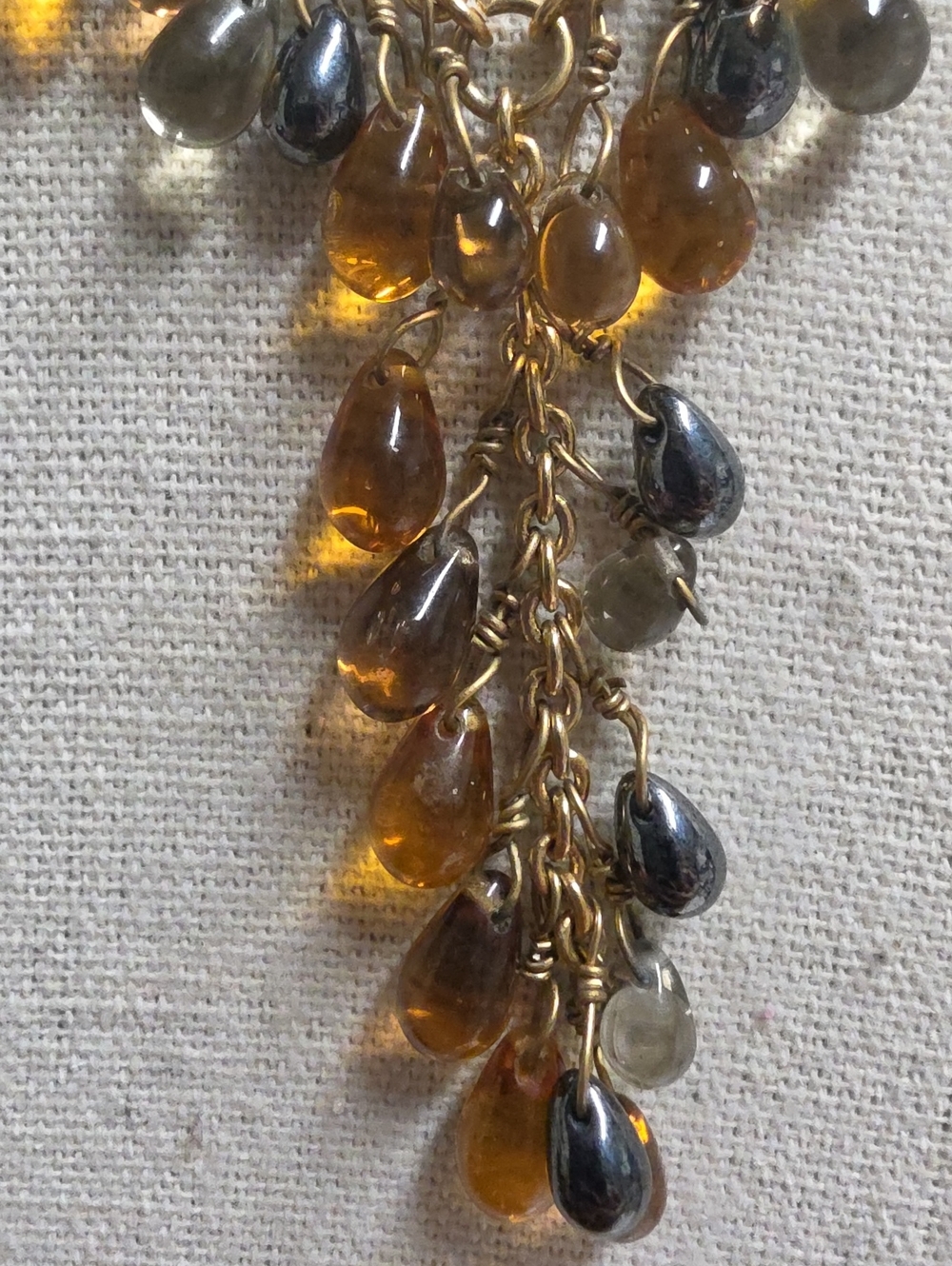 Vintage Napier Y Briolette Dangle Necklace - Picture 5 of 5